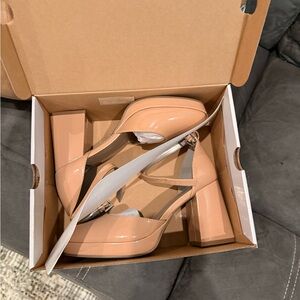 Worthington Nude Block Heel Women's Shoes